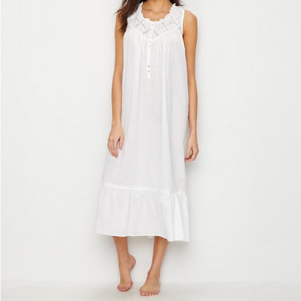 Eileen West Cotton Woven Nightgown XS